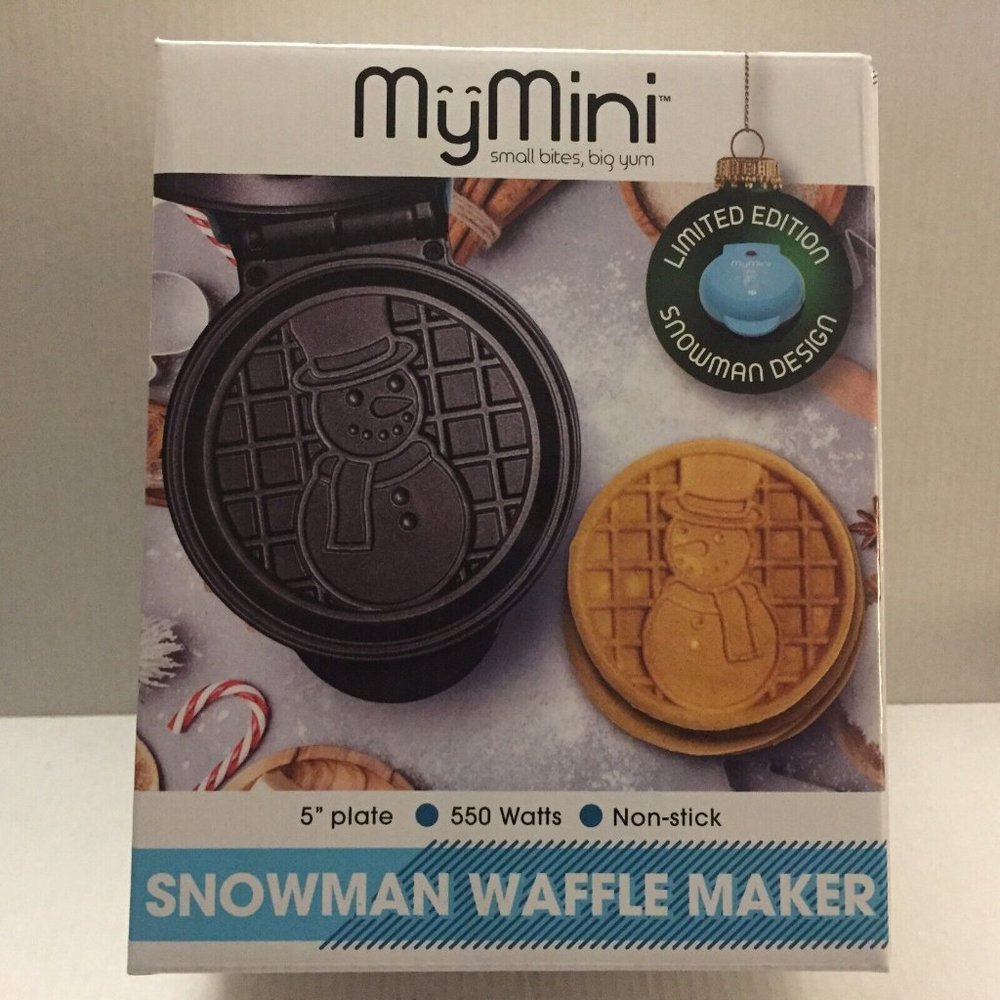 NEW My Mini Snowman 5'' Waffle Maker